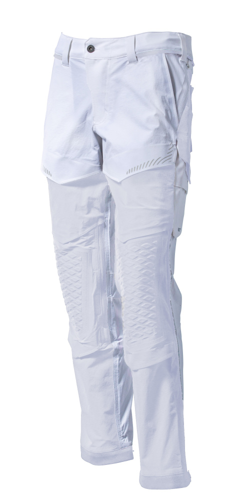 Produktfoto Hose, Knietaschen, Stretch, leicht Hose Größe 76C44, weiss