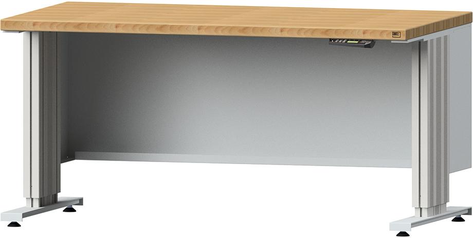 ANKE Arbeitstisch Lift RAL7035 B1500xT800xH740-1140mm BMP 40mm