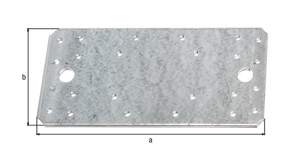 Flachverbinder, sendzimirverzinkt, LxB 190x90 mm