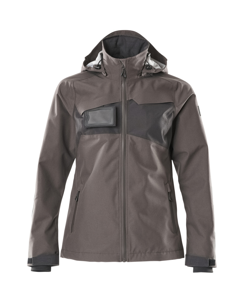Produktfoto Hard Shell Jacke, wasserdicht, Damen Jacke Größe 2XL, dunkelanthrazit/schwarz