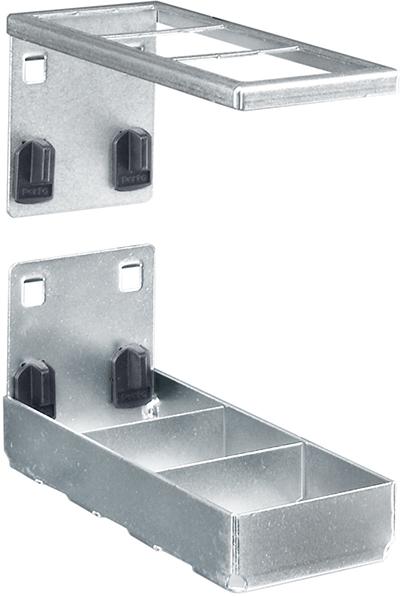 Kombihalter komplett B55xT150 mm 3 Aufnahmen 2-tlg. für Lochplatten bott