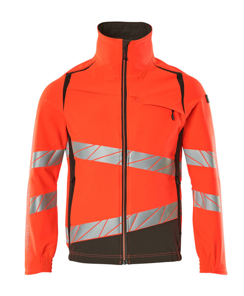 Produktfoto Jacke, ULTIMATE STRETCH Arbeitsjacke Größe 2XL, hi-vis rot/dunkelanthrazit
