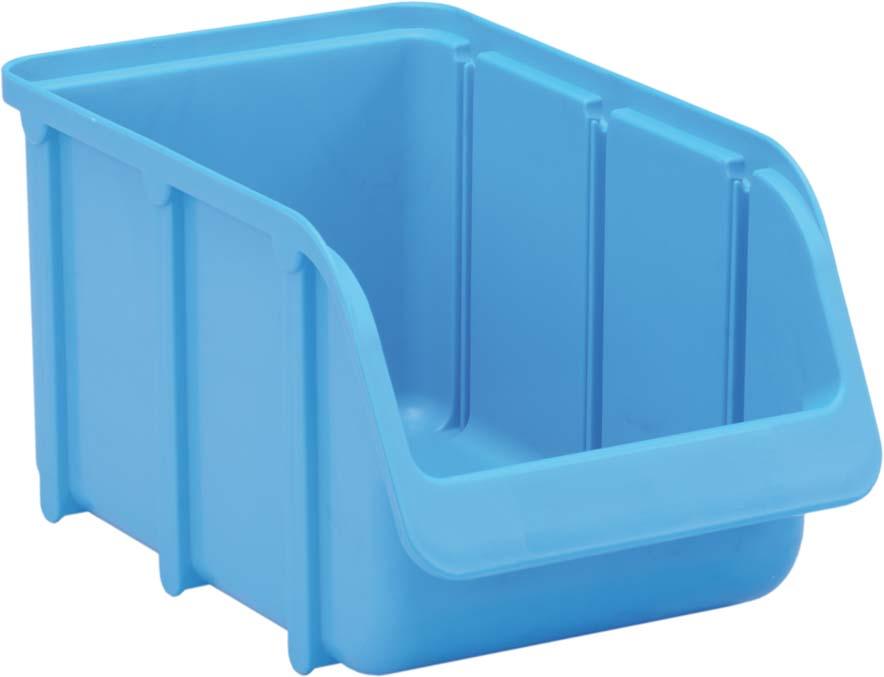 HÜNERSDORFF Sichtlagerkasten 242x146x127mm 10kg PP lebensmittelecht blau