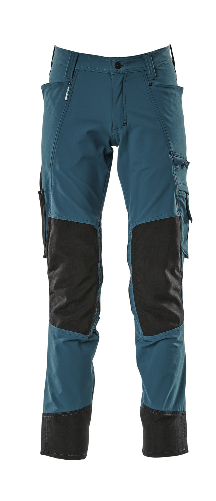 Produktfoto Hose mit Knietaschen, Stretch, leicht Hose Größe 76C42, Dunkelpetroleum