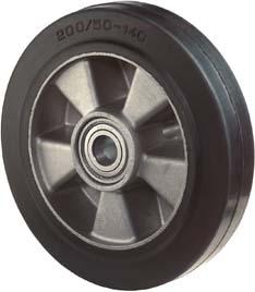 Gummirad 100mm B80.100 Elastik schw.,Radk.Alu,KL Gummirad 100mm B80.100 Elastik schw.,Radk.Alu,KL