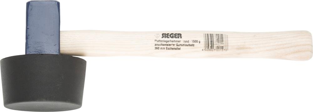Plattenlegerhammer 1500g rund Idealspaten Sieger