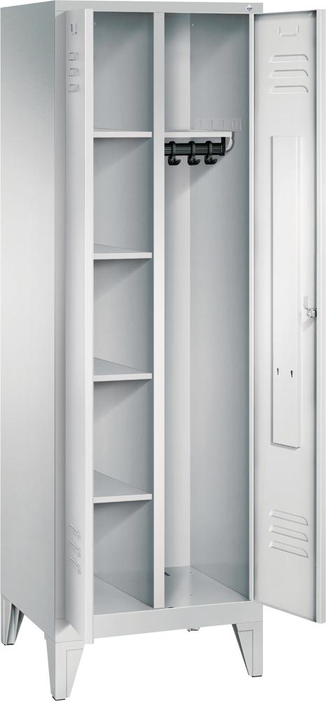Raumpflege-Geräteschrank B600xT500xH1850 Korpus RAL 7035 LichtgrauTüren RAL 7035 Lichtgrau Raumpflege-Geräteschrank B600xT500xH1850 Korpus RAL 7035 LichtgrauTüren RAL 7035 Lichtgrau