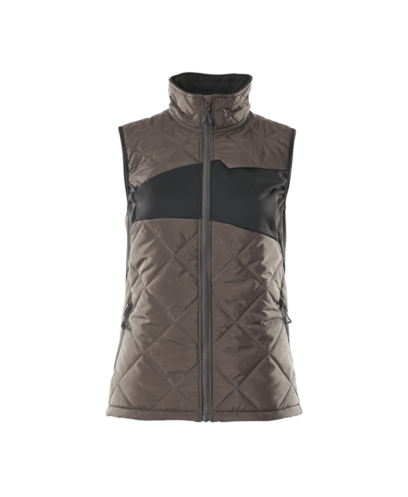 Produktfoto Thermoweste mit CLIMASCOT®, Damen Thermoweste Größe 2XL, dunkelanthrazit/schwarz