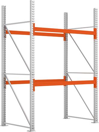 Palettenregal MULTIPAL B1825xT1100xH2700 mm Anbaufeld 6 Plätze Fachlast 2240 kg