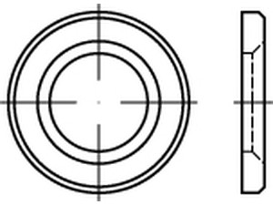Scheiben, rund -AF- EN 14399 -6 Stahl 12 Scheiben tZn, -AF- tZn S normal