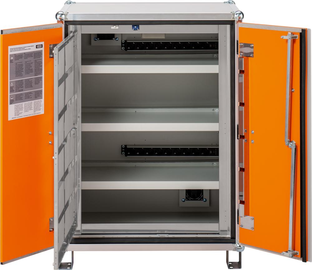CEMO Akku-Ladeschrank BASIC 8/10 mit StapelfüßelockEX2.0 B800xT660xH1110mm 230V