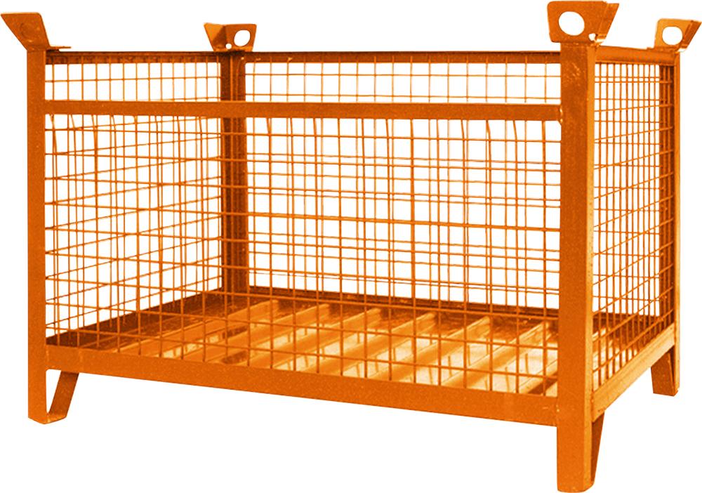 EICHINGER Gitterbox- Stapelpalette Tragkraft 1500kg L1500xB1000xH750mmRAL2004