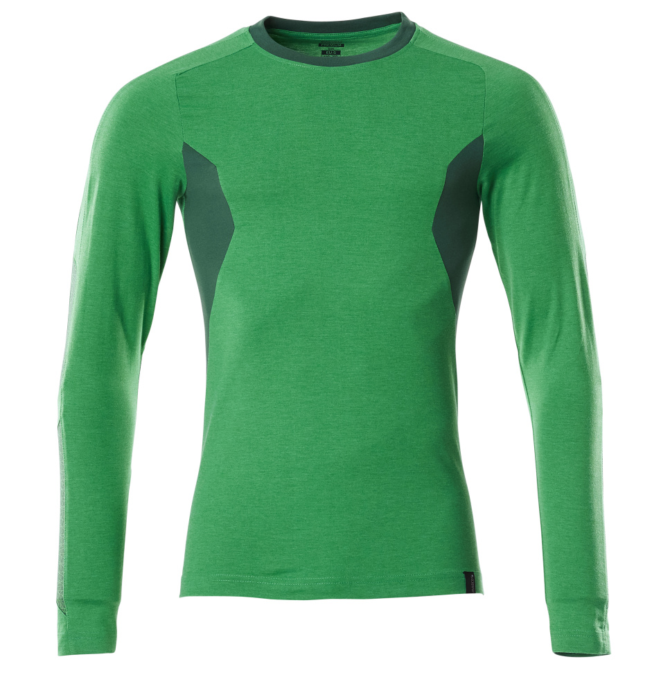 Produktfoto T-Shirt, Langarm, Modern Fit T-shirt Größe 2XLONE, grasgrün/grün