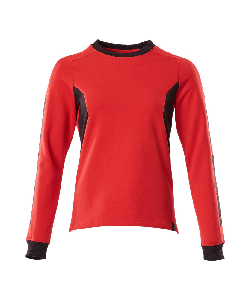 Produktfoto Sweatshirt, Damen Sweatshirt Größe 2XLONE, verkehrsrot/schwarz