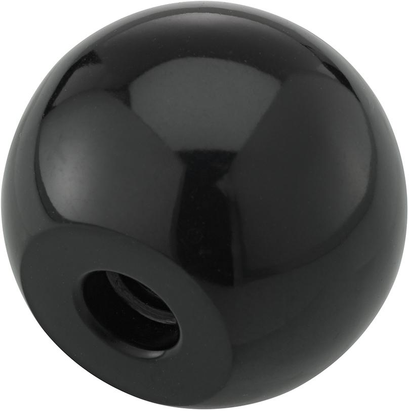Kugelknopf DIN319 Duroplast, Form C, 20mm, M 5, Inhalt: 10 Stück FORTIS Kugelknopf DIN319 Duroplast, Form C, 20mm, M 5, Inhalt: 10 Stück FORTIS