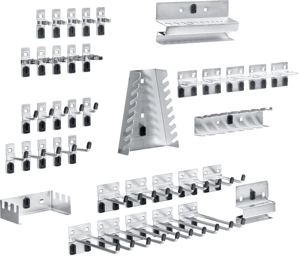 Hakensortiment 40-teilig für Lochplatten für Lochplatten bott