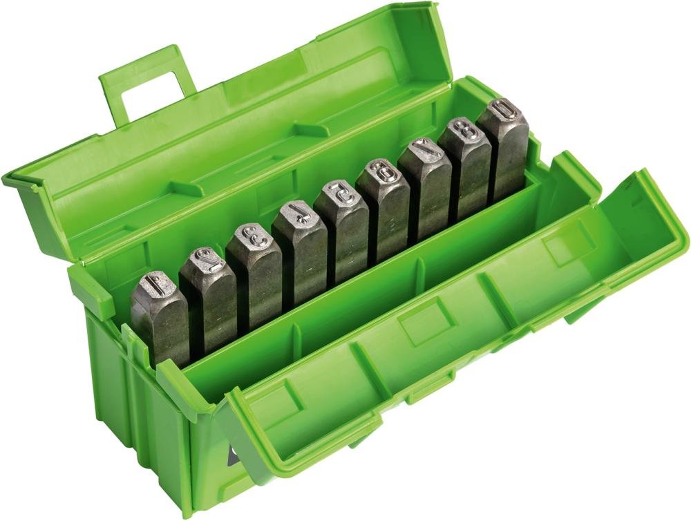 Schlagzahlen-Satz vernickelt Schrifthöhe 10mm KUKKO
