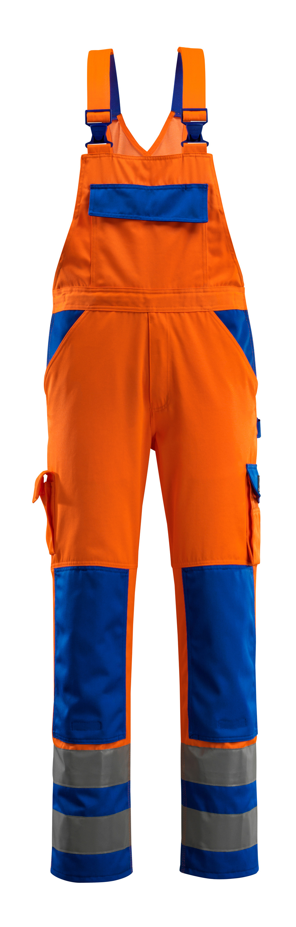 Produktfoto MASCOT® Barras Latzhose Größe 82C44, hi-vis orange/kornblau