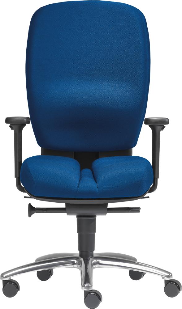 1000 STÜHLE Profi-Bandscheibenstuhl Männersitz Traglast 130kgschwarz/blau