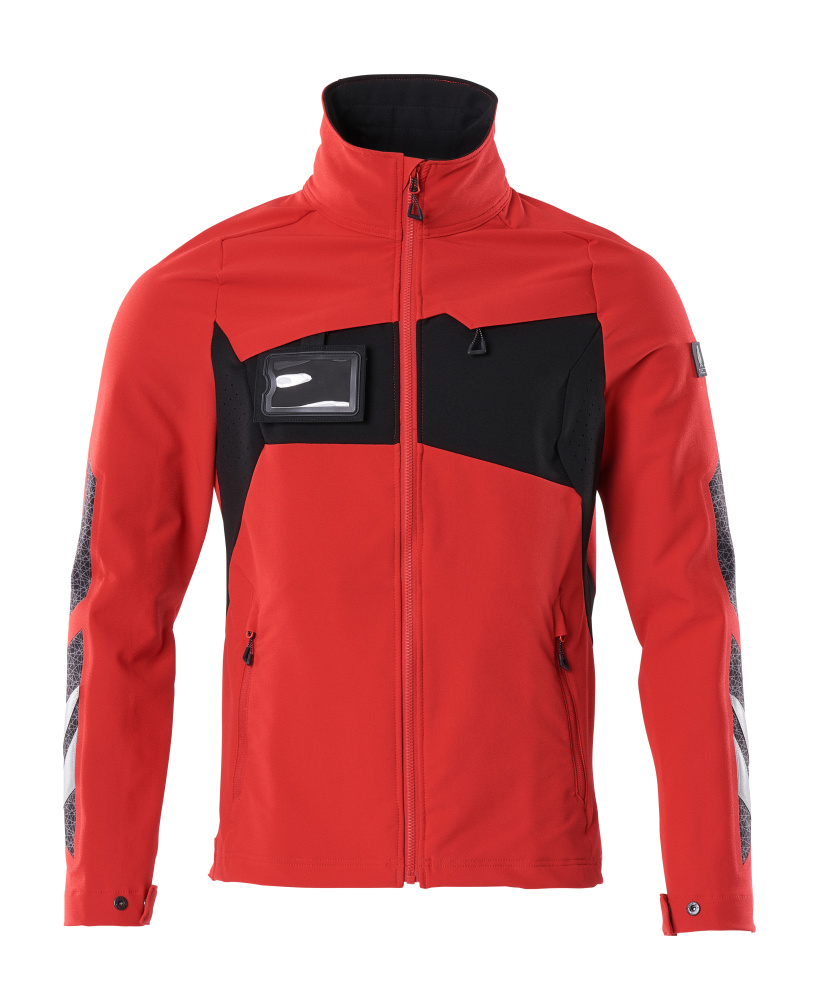 Produktfoto Jacke, ULTIMATE STRETCH, leicht Arbeitsjacke Größe 2XL, verkehrsrot/schwarz