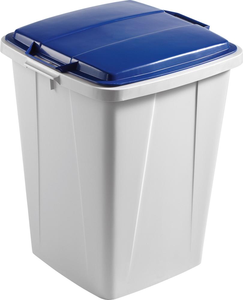 Wertstoffsammler 90l grauinkl. Deckel, blau Wertstoffsammler 90l grauinkl. Deckel, blau