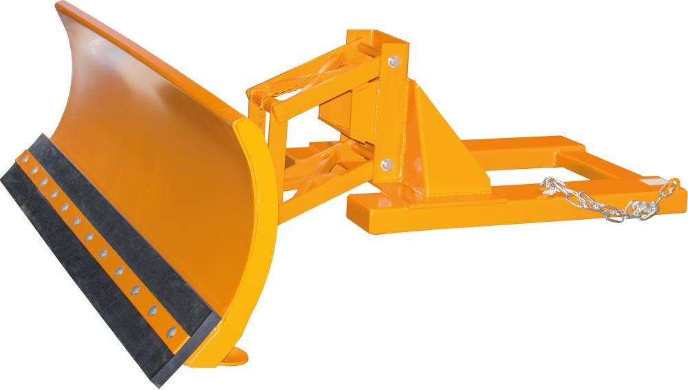 Schneeschieber SCH-G f. Stapler,RAL2000 orangeSchildbreite 2100mm m. Gummischürfleiste