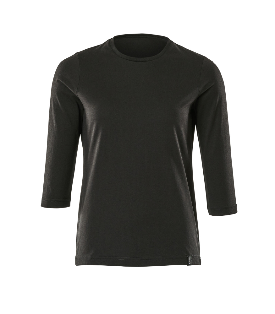 Produktfoto T-Shirt mit ¾ Arm, Damen, ProWash® T-shirt Größe 2XLONE, vollschwarz