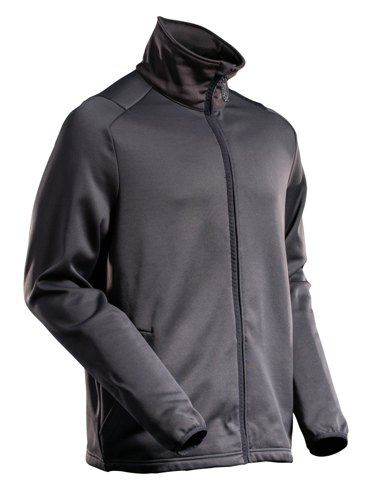Produktfoto Fleecepullover mit Reißverschluss Microfleecejacke Größe 2XL, schwarz