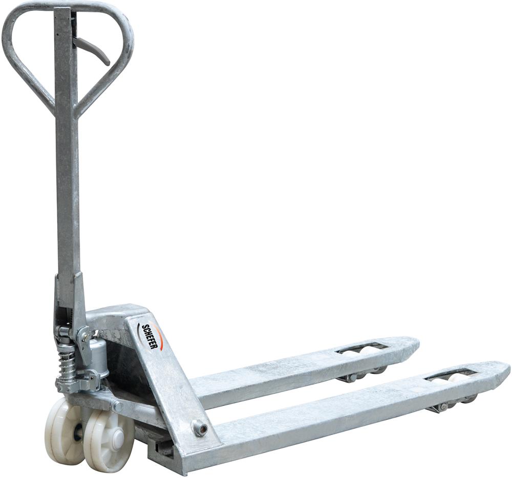 Gabelhubwagen Premium Tragfähigkeit 2500kg Länge 1150mm galvanisch feuerverzinkt