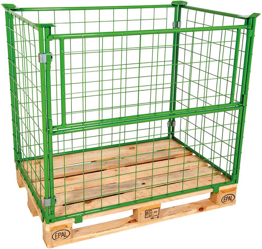 Gitteraufsatzrahmen 80cm RAL6017 10x10