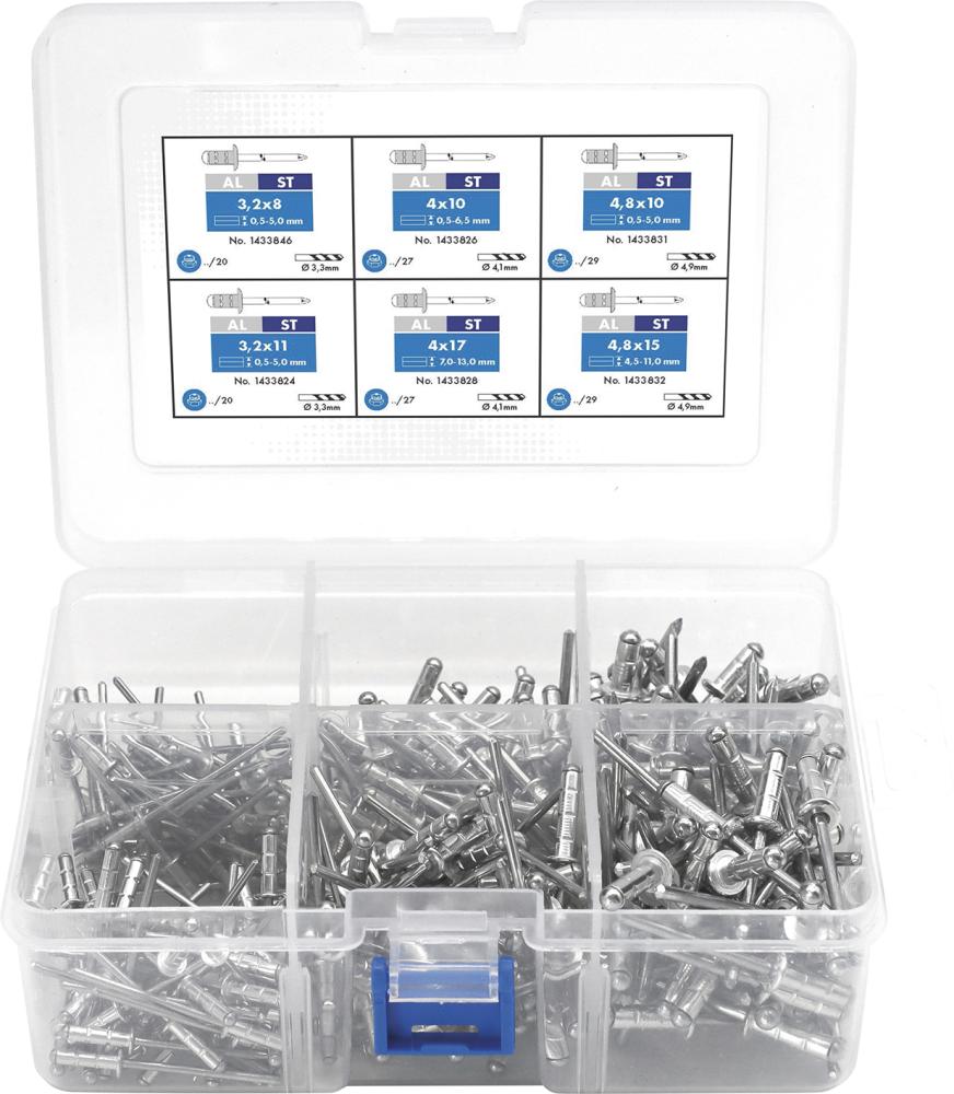 Blindniet-Sortiment 300tlg. KOMPAKT GESIPA