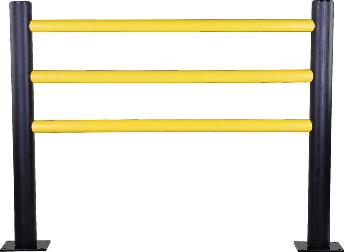 Holmsatz (3Holme) für Geländer Delta Länge 1510 mm gelb