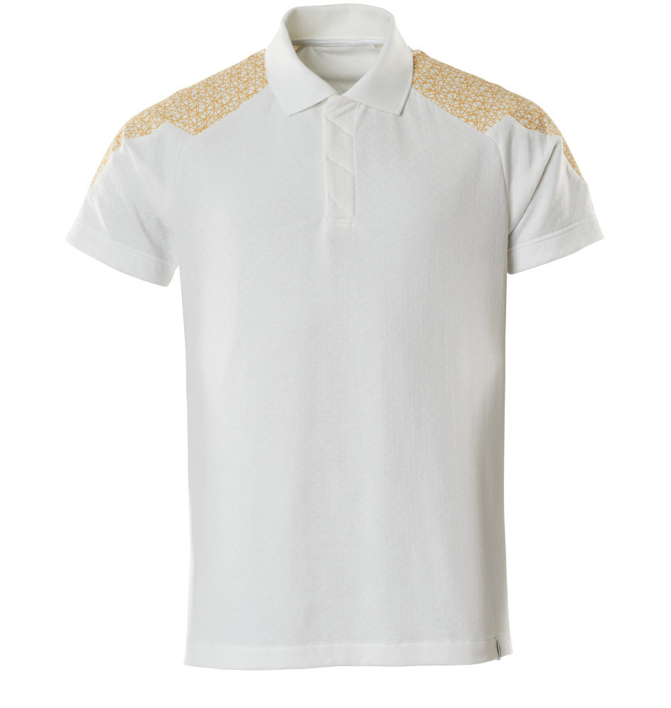 Produktfoto Polo-Shirt Polo-shirt Größe 2XL, weiss/currygelb