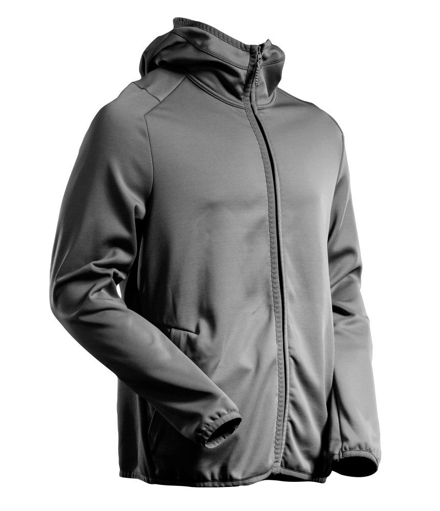 Produktfoto Fleecepullover, Kapuze, Reißverschluss Microfleecejacke Größe 2XL, Anthrazitgrau