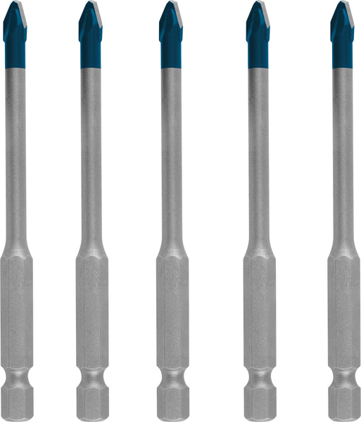 EXPERT HEX-9 HardCeramic Dachziegel-Bohrer-Set, 5 mm, 5-tlg.