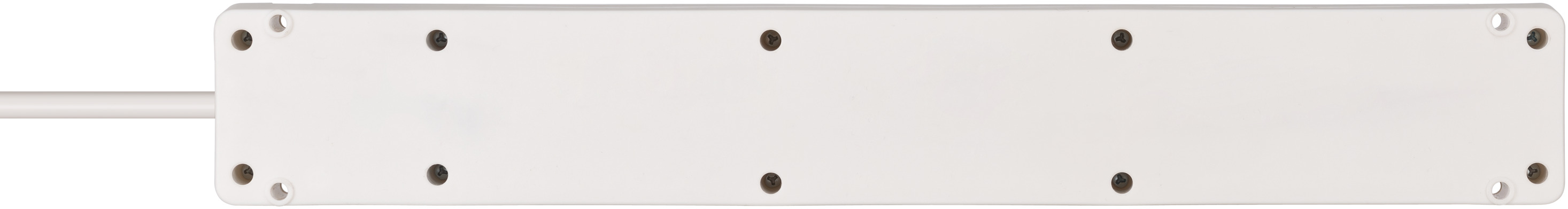 Bremounta Steckdosenleiste mit USB-Ladefunktion 5fach weiß 3m H05VV-F 3G1,5 mit Schalter