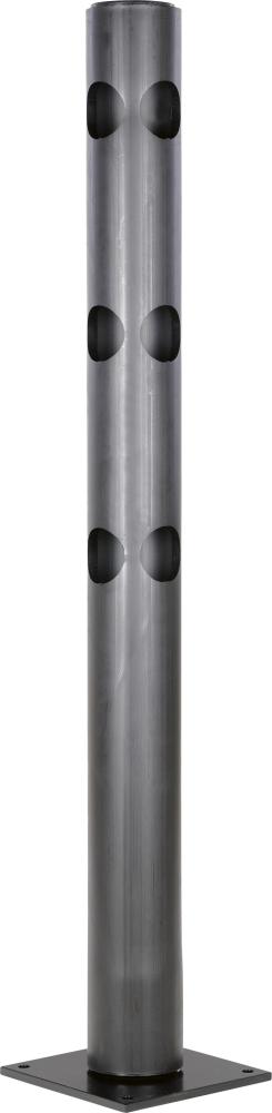 Eckpfosten für Geländer Delta H1200xD110 mm schwarz