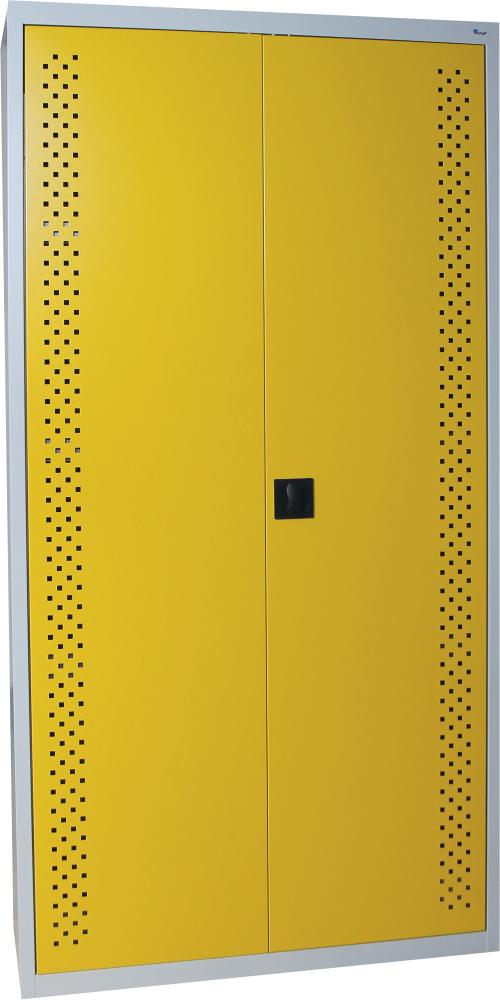 STUMPF Umweltschrank B1000xT400xH1950mm RAL7035/RAL1003 4 Wannenböden