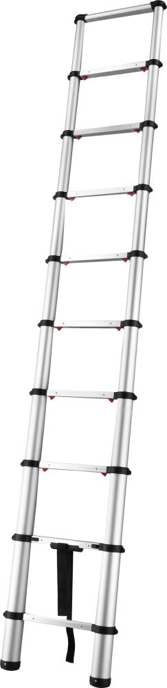 FORTIS Teleskopleiter 10 Sprossen Leiterlänge (eingefahren) 0,75m Arbeitshöhe 2,93m