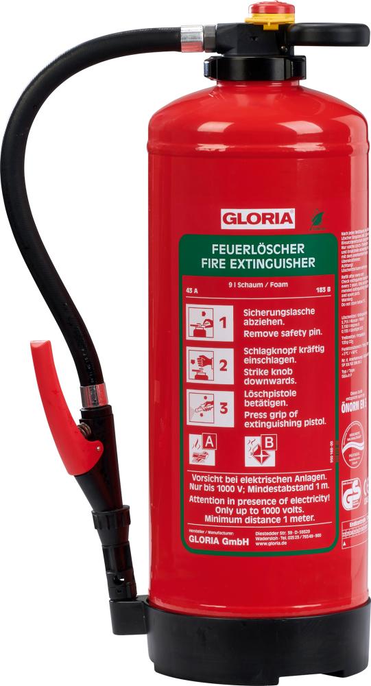 GLORIA Schaum-Aufladelöscher SKA+9PRO fluorfrei Brandklasse A und B