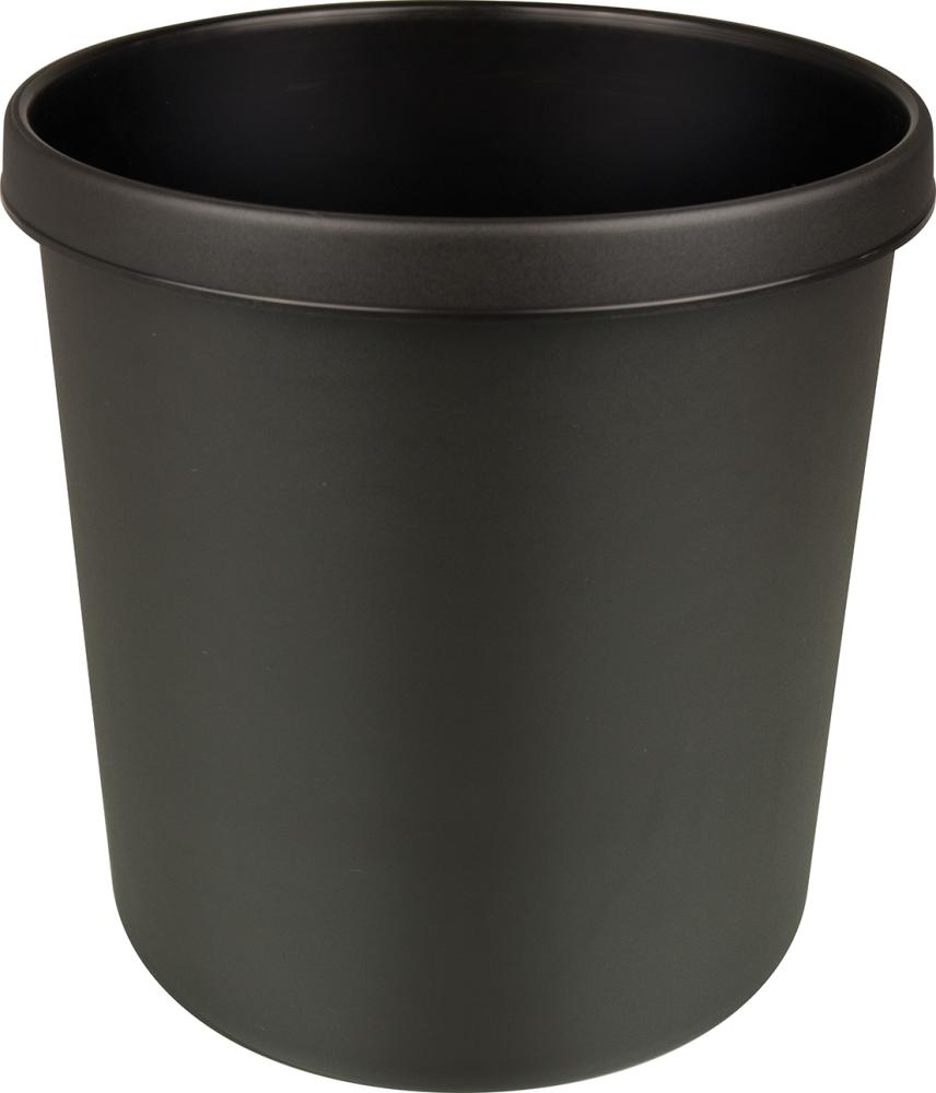 Papierkorb 18 l schwarz schwer entflammb.helit