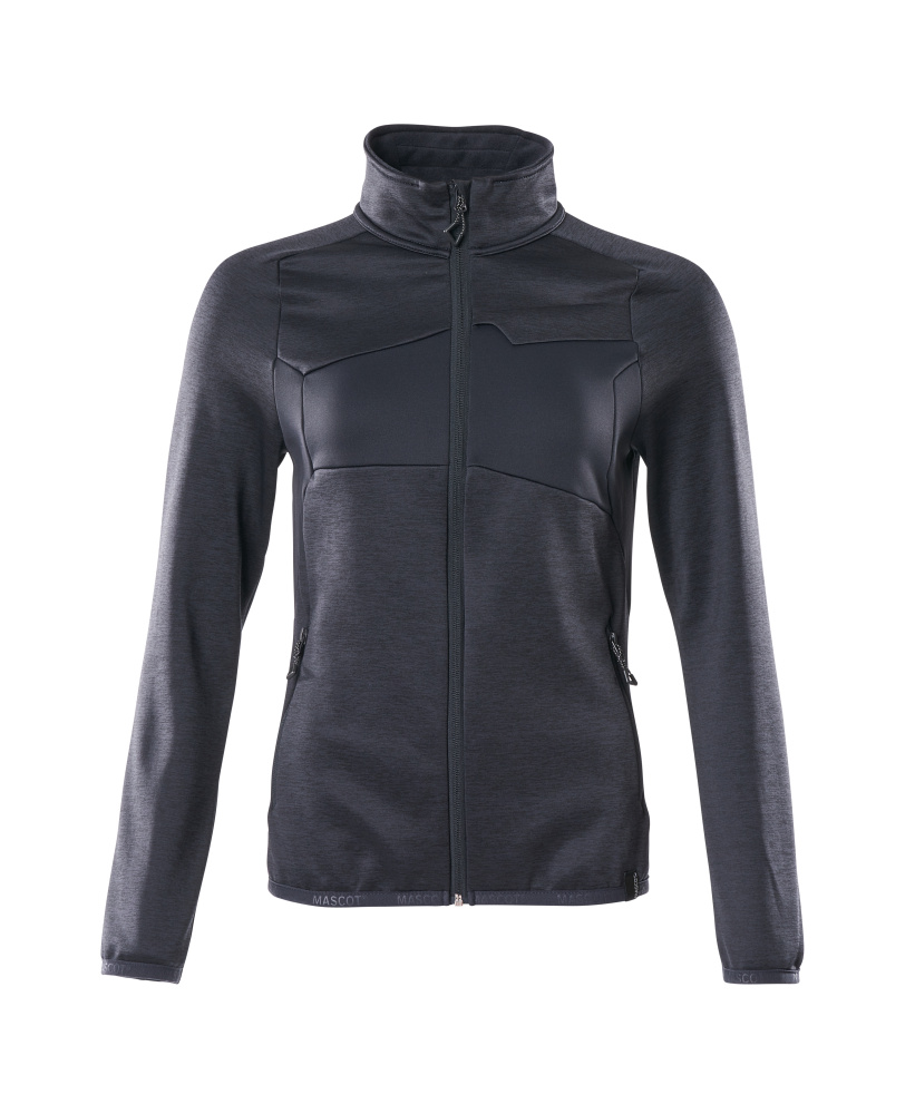 Produktfoto Fleecepullover mit Reißverschluss, Damen Microfleecejacke Größe 2XL, schwarzblau