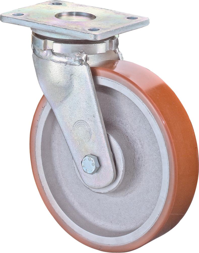Lenkrolle 100mm RR100.B15Platte,Polyure Guss,KL RR100.C10.100 BS ROLLEN Lenkrolle 100mm RR100.B15Platte,Polyure Guss,KL RR100.C10.100 BS ROLLEN
