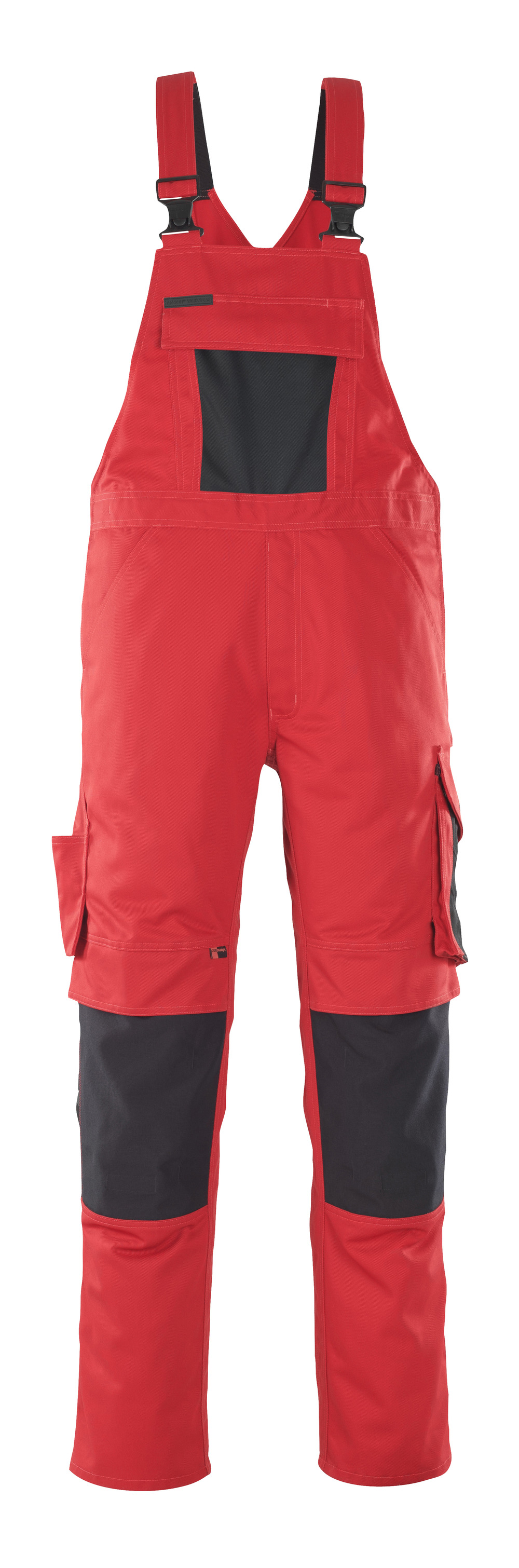 Produktfoto MASCOT® Leipzig Latzhose Größe 76C46, rot/schwarz