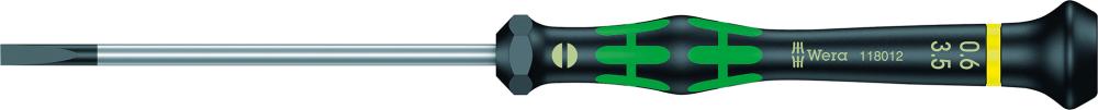 Elektronik- Schraubendreher Schlitz 3,5x0,6x80mm Wera