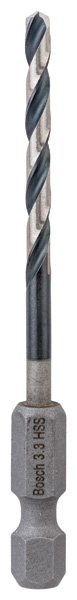 HSS Spiralbohrer mit Sechskantschaft 3,3 mm