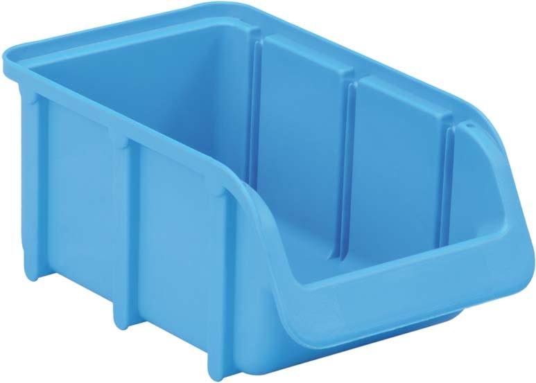 HÜNERSDORFF Sichtlagerkasten 164x102x74mm 2,3kg PP lebensmittelecht blau